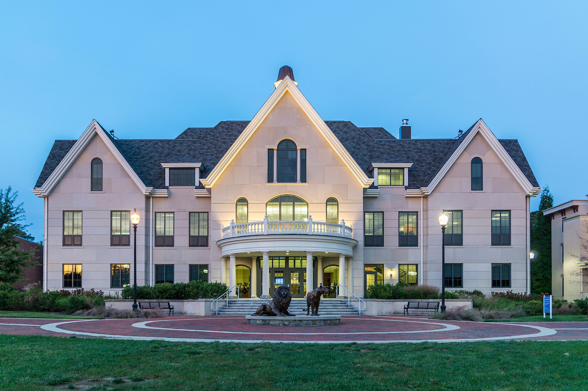 Photograph of Founders Hall which houses School of Nursing